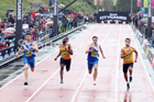 English Schools boys 150 metres, 2018 Great North CityGames. Photo: David T. Hewitson/Sports for All Pics